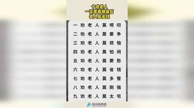 劝老人,劝老人别管子女的事