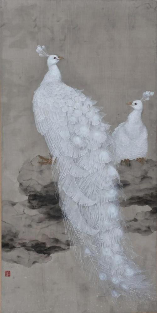工笔画家陈少华,陈少华工笔花鸟画