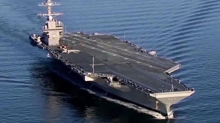 美国肯尼迪号航母最新消息,美国肯尼迪号航空母舰上装有帮助飞机起飞的