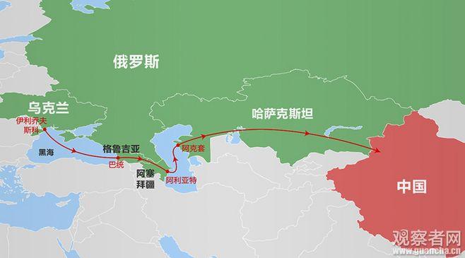 中国和乌克兰地理位置,乌克兰与中国的地理位置