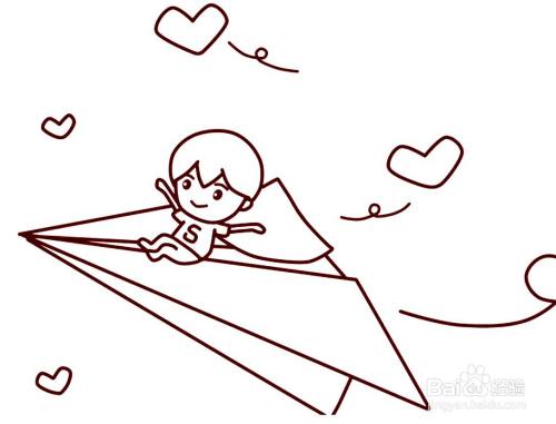 纸飞机怎么画简笔画-立体纸飞机怎么画简笔画