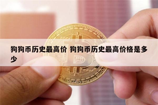 狗狗币最高价格-狗狗币最高价格多少钱