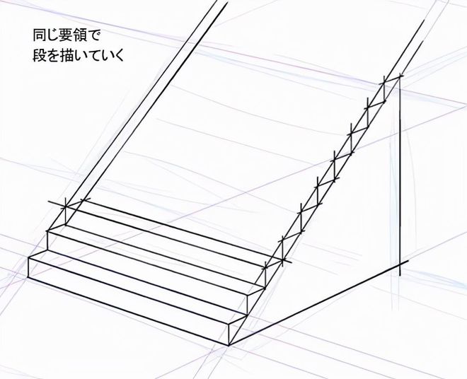 3D素描梯子的画法，梯子3d画素描简单点的