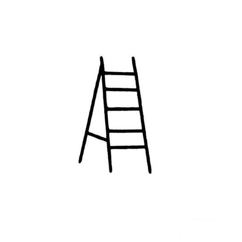 简笔画梯子的画法图片大全，简笔画梯子的画法图片大全视频